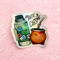 Sticker "Mate y Chisme" Holográfico 8x8 cm