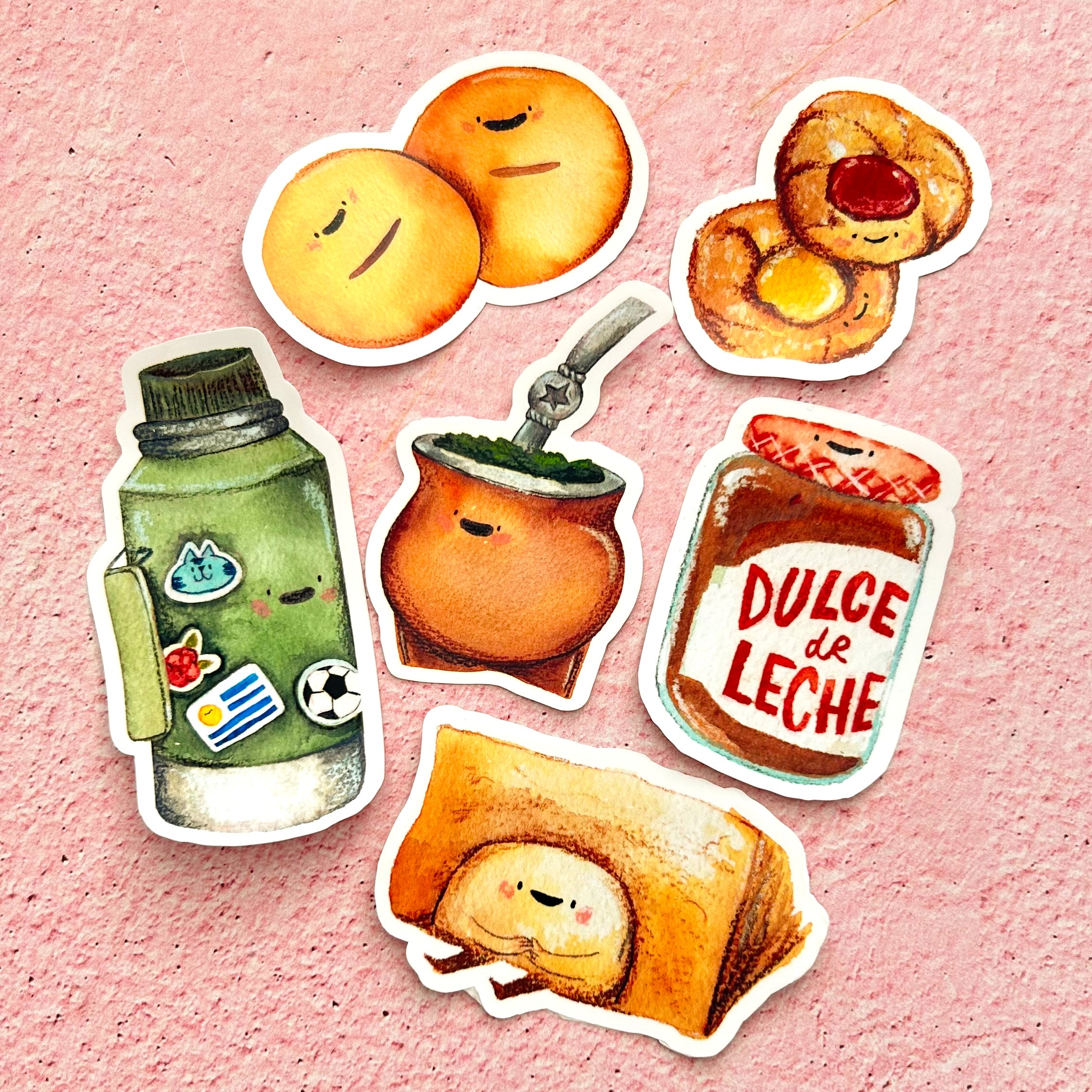 Pack de Stickers Merienda Uruguaya