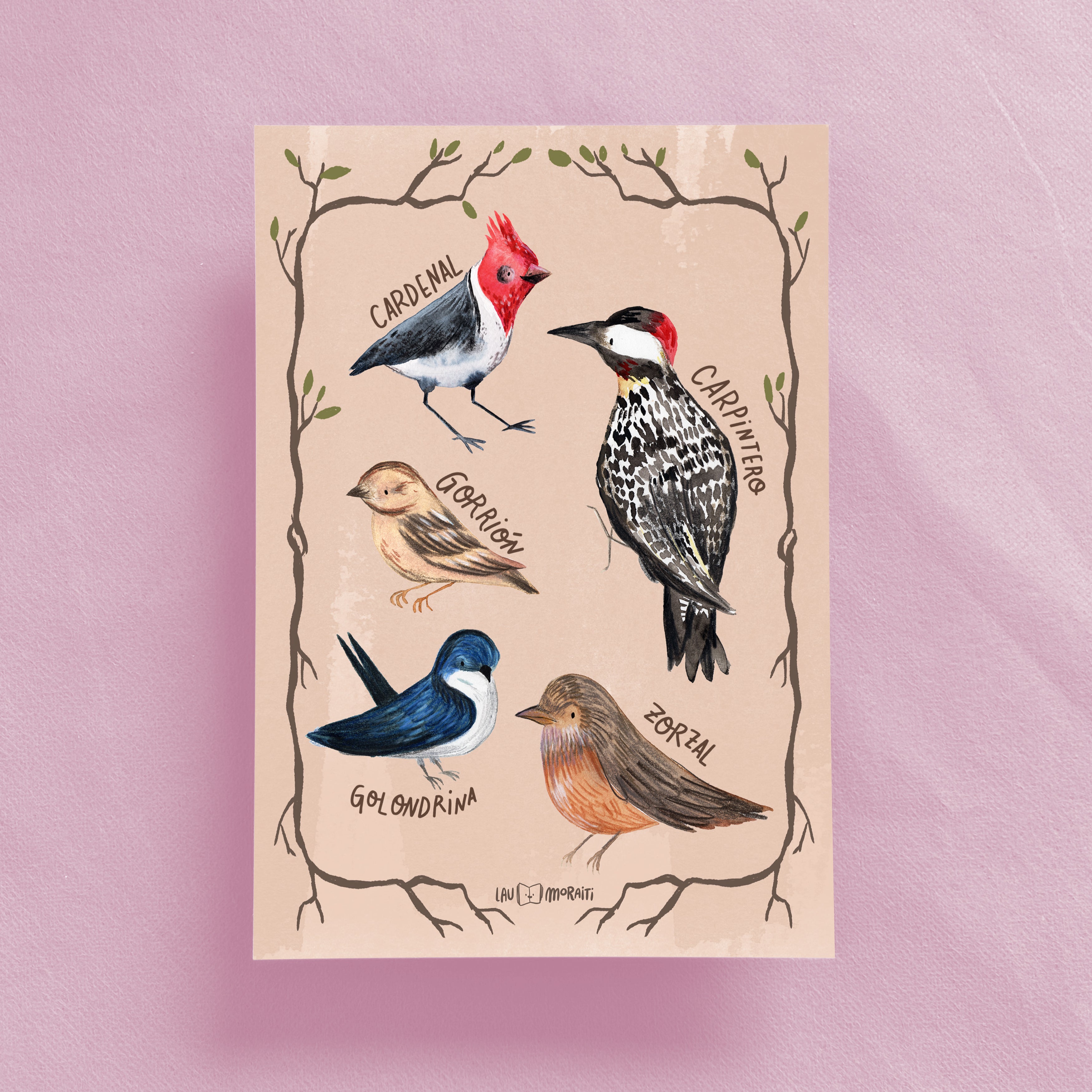 Pájaros A (print A5)