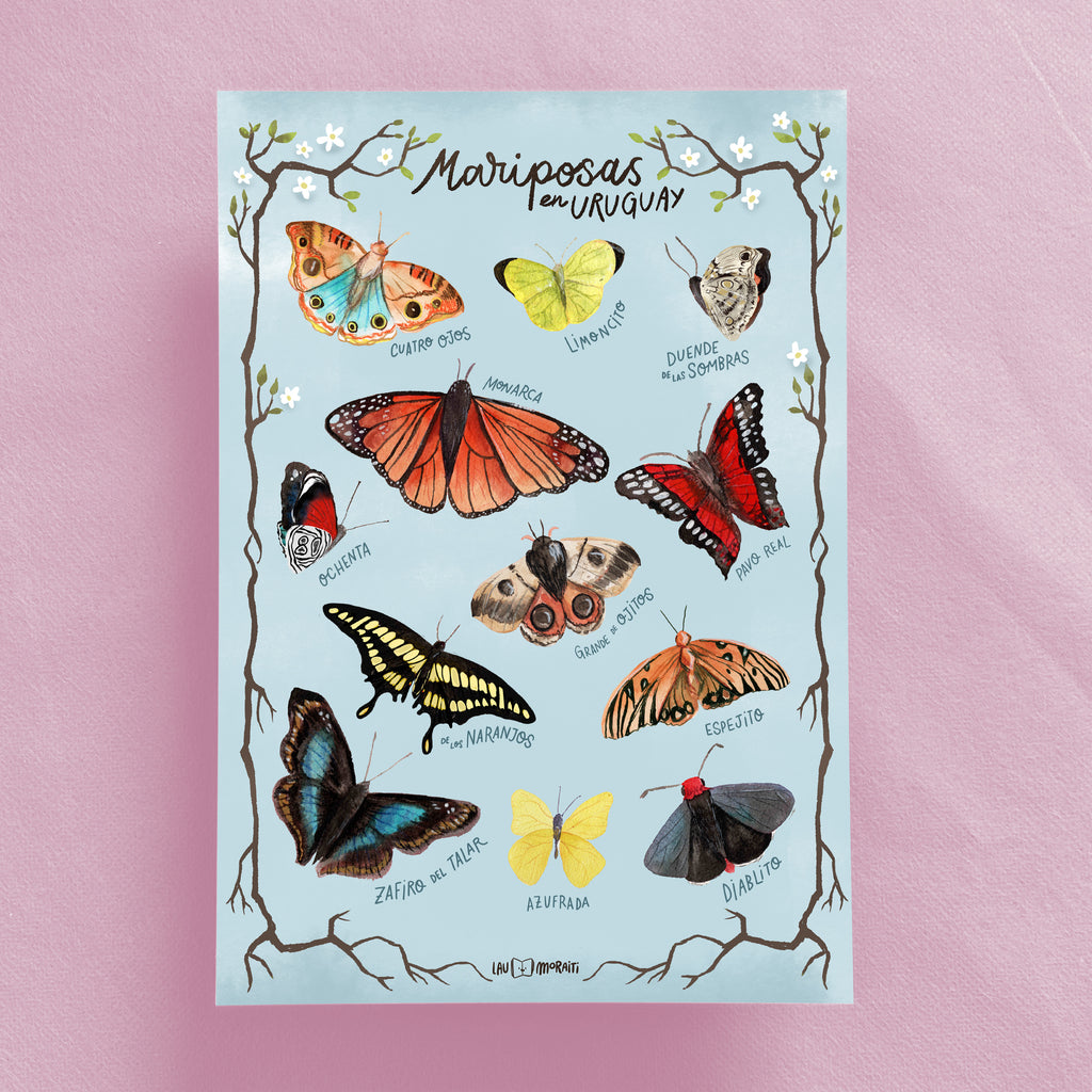 Mariposas en Uruguay (print A4)