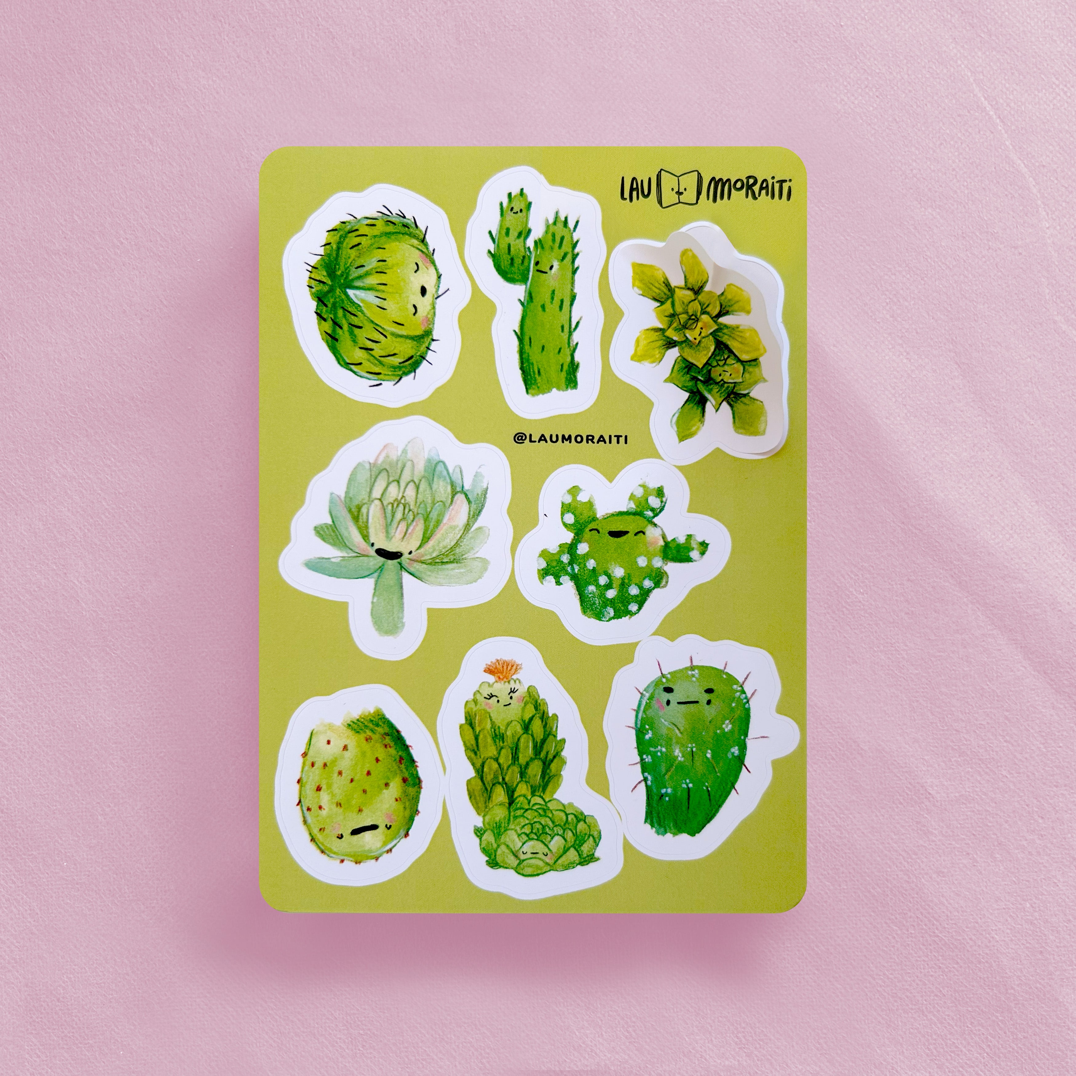 Cactus y Suculentas (sticker sheet)